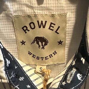 Men's Dress Shirt - Navy and White